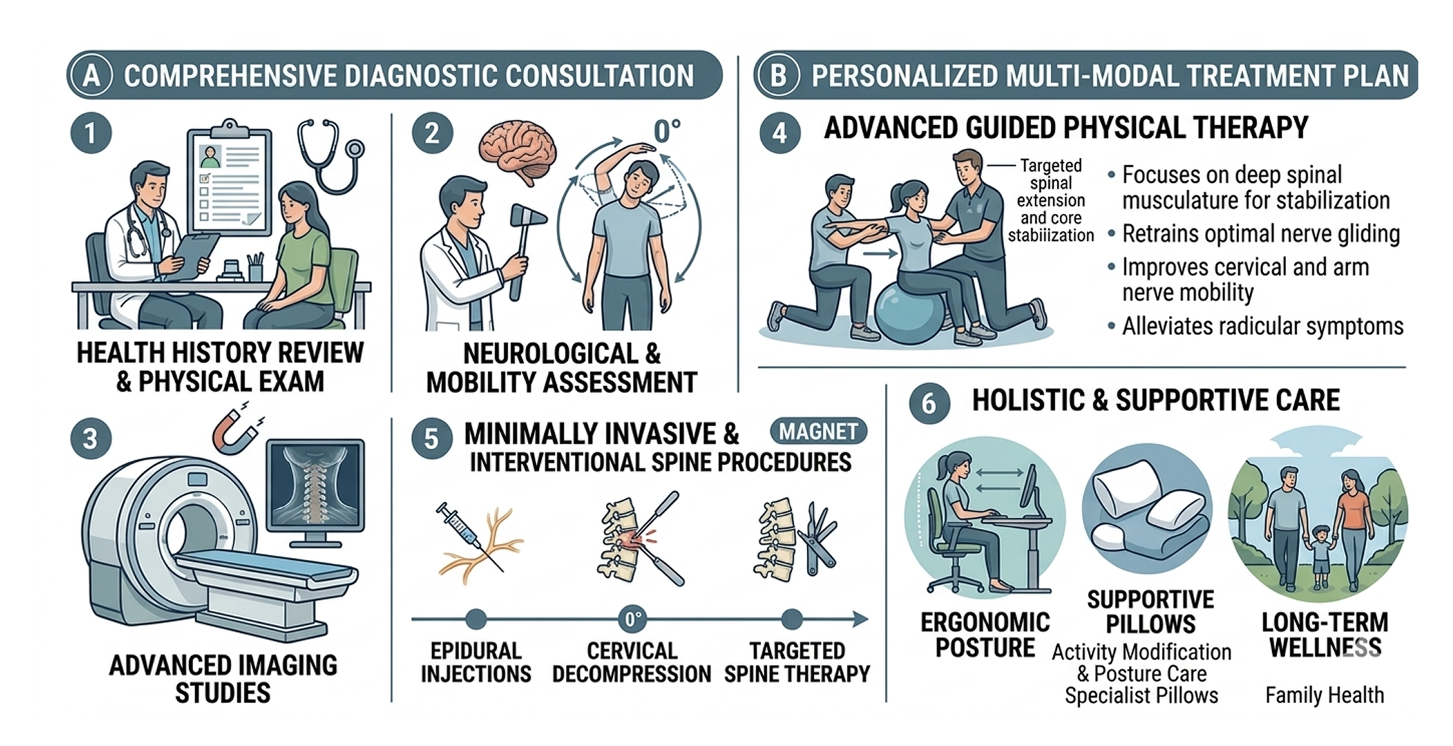 Specialist approaches for persistent neck pain relief